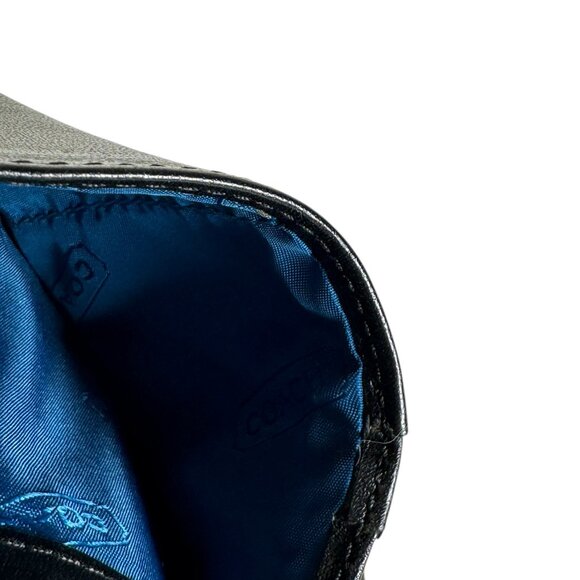 COPY - Coach Black Canvas Leather Trim Small Credit Card/Coin Bifold Wallet - Picture 11 of 12